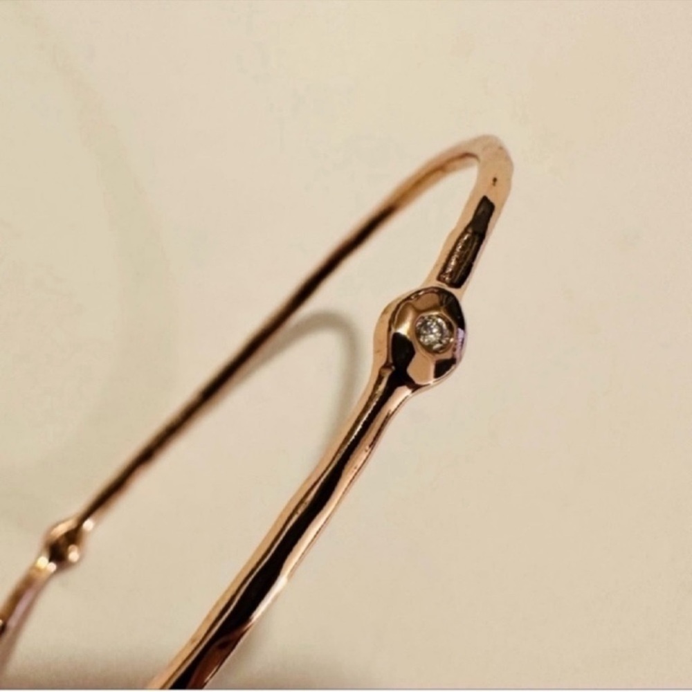 Ippolita | Bangle | 2 Diamond Bangle in Rose Gold